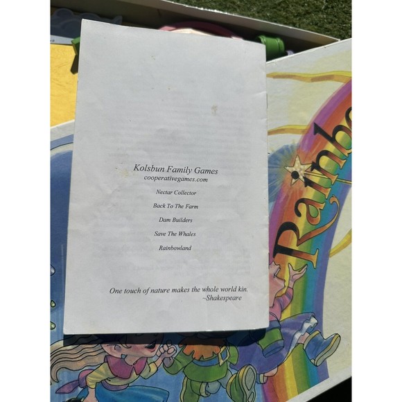 Rainbowland Board Fantasy Game Kolsbun Family Games 2000 RARE Incomplete - Picture 3 of 15